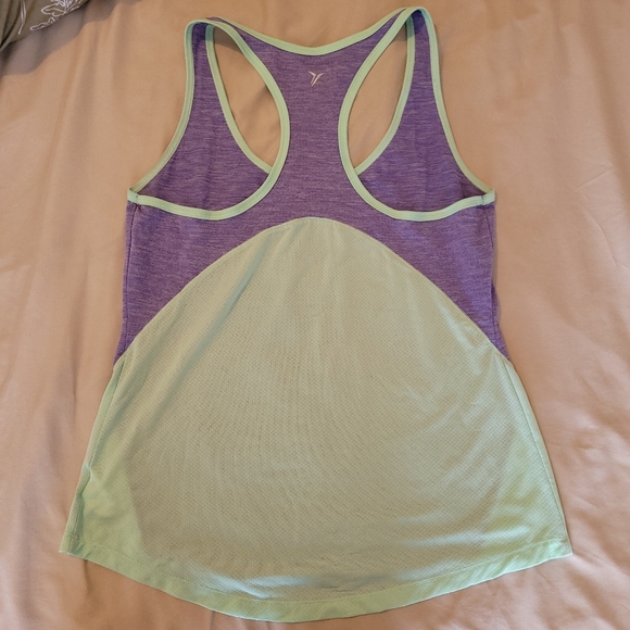 Old Navy Active Semi Fitted Mint Purple Lightweight Racerback Tank Top Medium - Picture 7 of 10